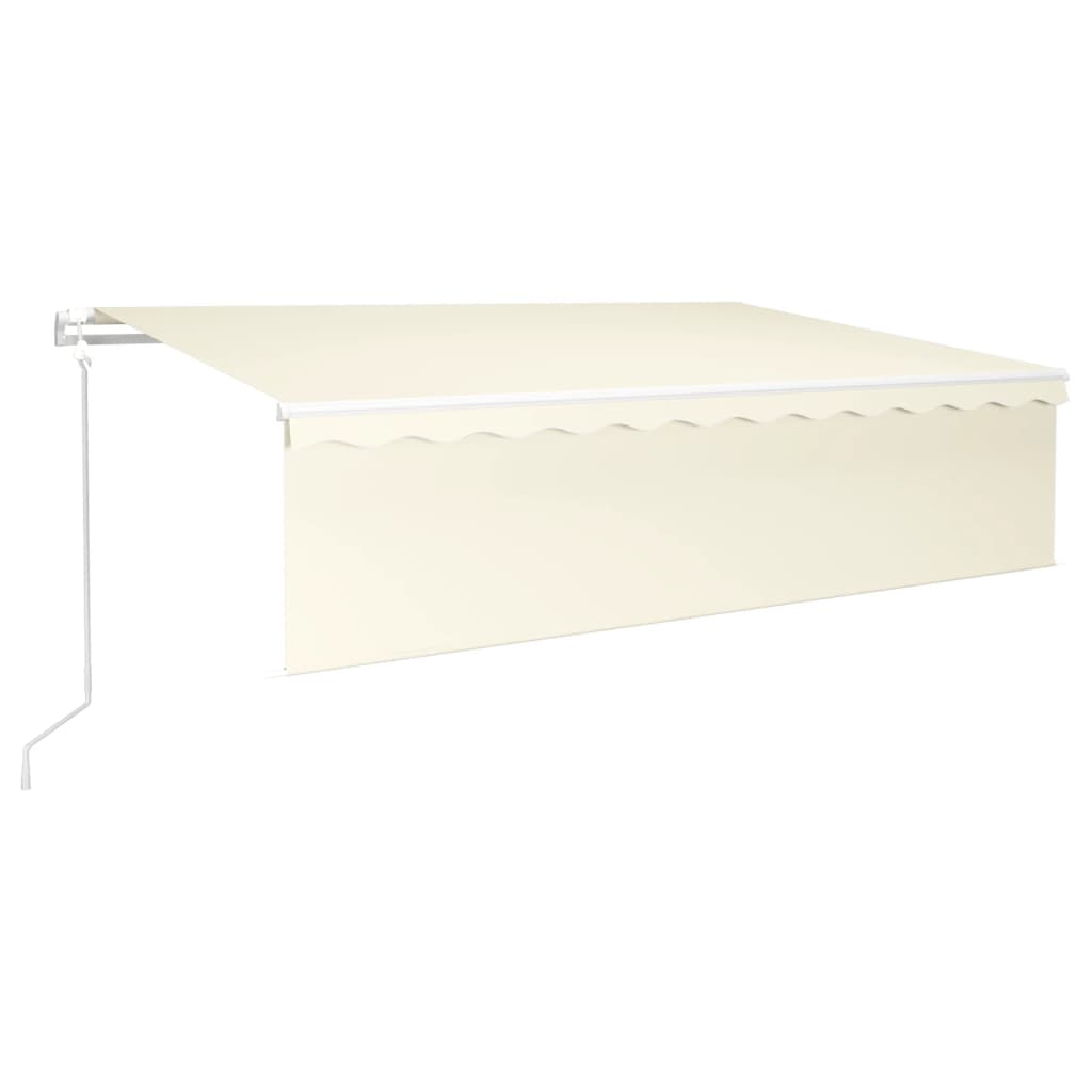 Tenda Automatica con Parasole LED e Sensore Vento 6x3 m Crema | homemem39