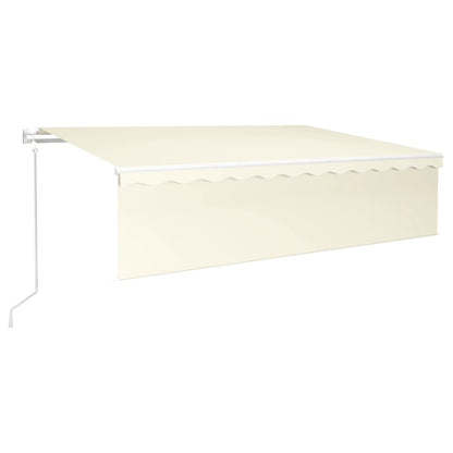 Tenda Automatica con Parasole LED e Sensore Vento 6x3 m Crema | homemem39