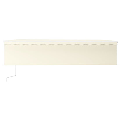 Tenda Automatica con Parasole LED e Sensore Vento 6x3 m Crema | homemem39