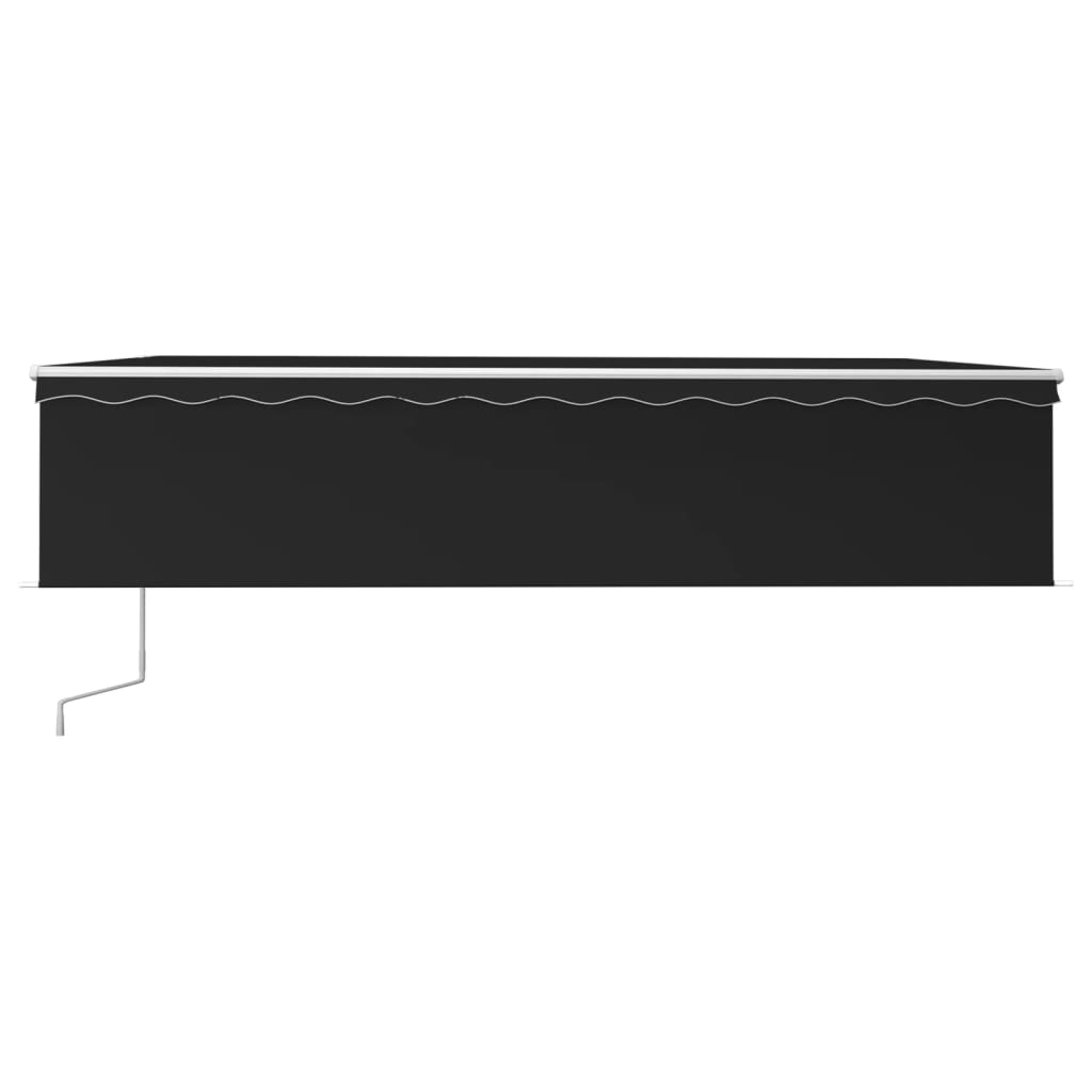 Tenda Automatica con Parasole Sensore Vento e LED 6x3 Antracite | homemem39
