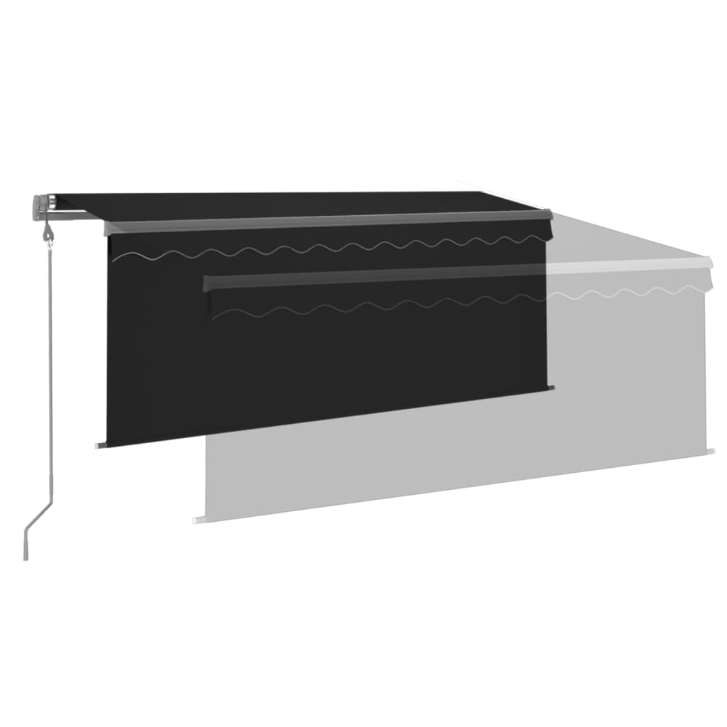 Tenda Automatica Parasole LED Sensore Vento 3x2,5m Antracite | homemem39