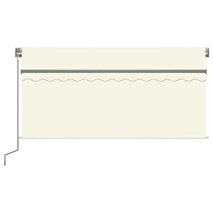 Tenda da Sole Retrattile Manuale con Parasole 3,5x2,5 m Crema | homemem39