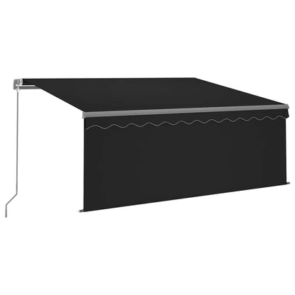 Tenda Sole Retrattile Manuale con Parasole 3,5x2,5 m Antracite | homemem39