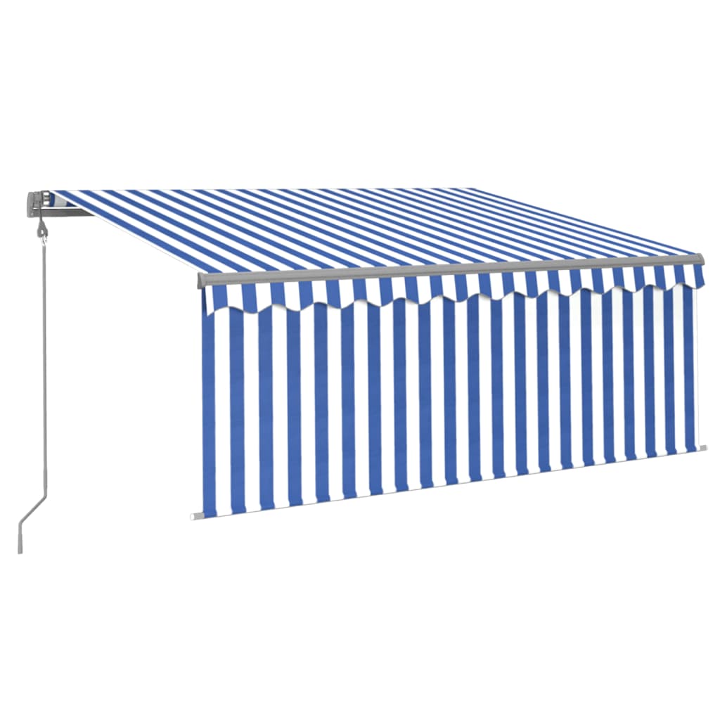Tenda Automatica LED Sensore Vento 3,5x2,5m Arancione Marrone | homemem39