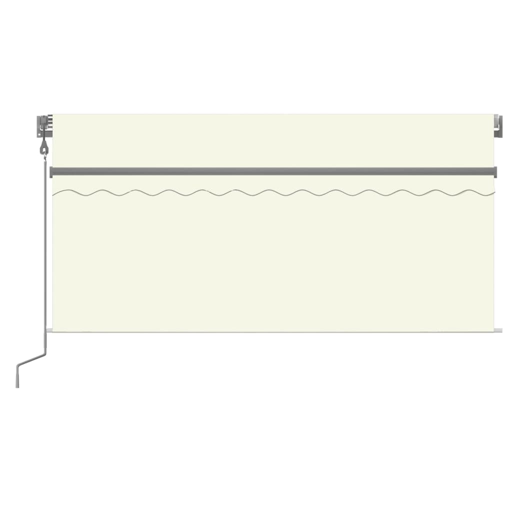 Tenda Automatica Parasole LED Sensore Vento 3,5x2,5cm Crema | homemem39