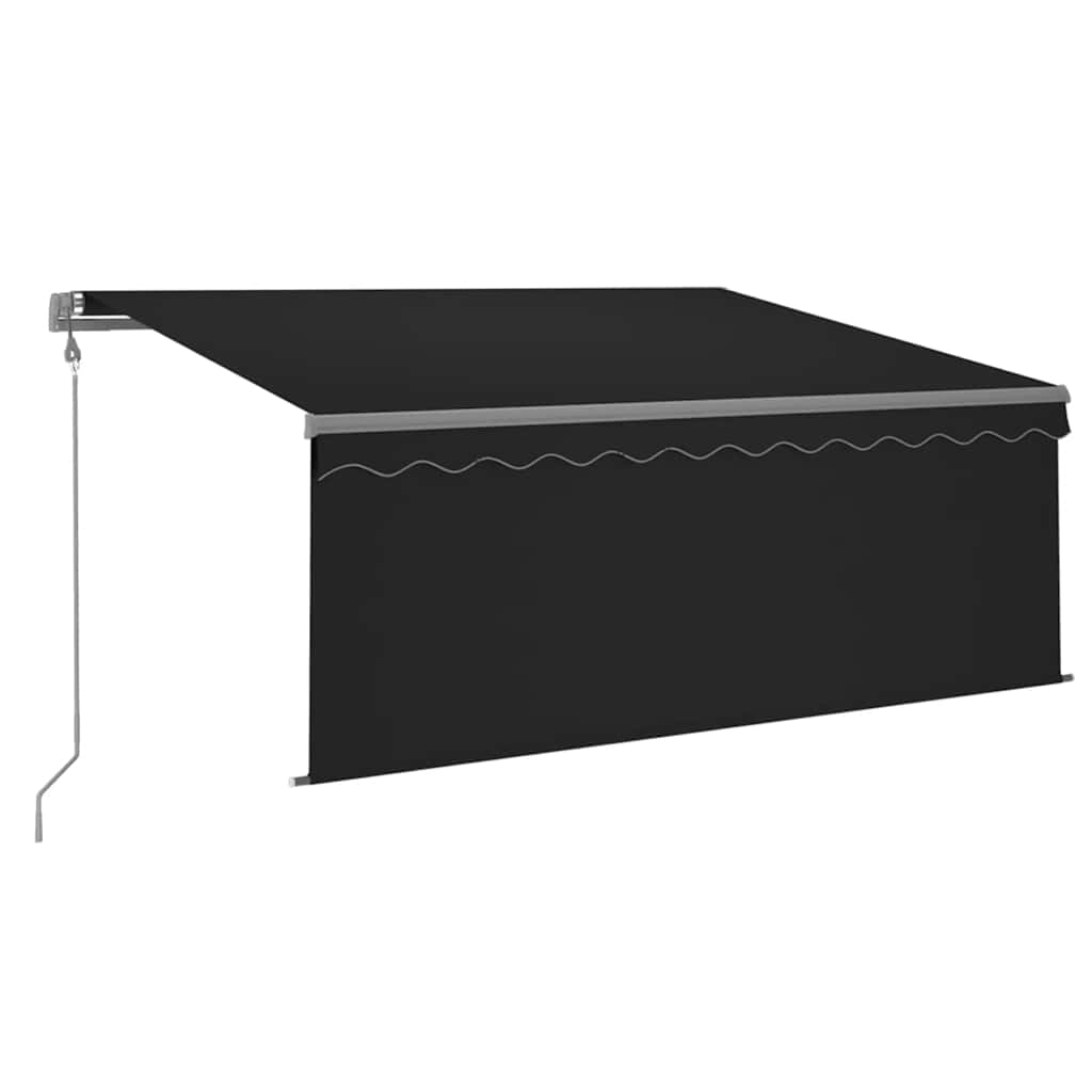 Tenda da Sole Automatica LED Sensore Vento 3,5x2,5 m Antracite | homemem39