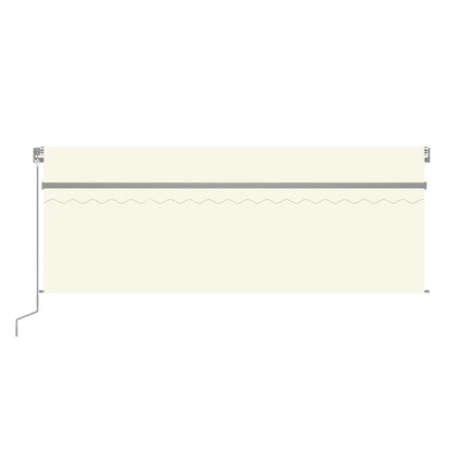 Tenda da Sole Retrattile Manuale con Parasole 4x3 m Crema