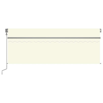 Tenda da Sole Retrattile Automatica con Parasole 4x3 m Crema