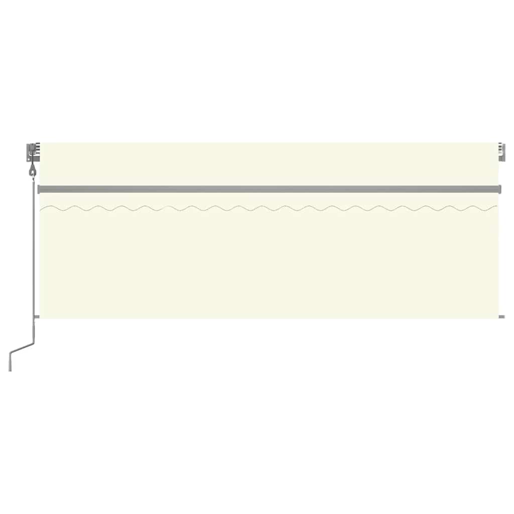 Tenda Automatica con Parasole LED e Sensore Vento 4x3 m Crema - homemem39