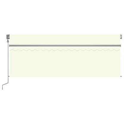 Tenda Automatica con Parasole LED e Sensore Vento 4x3 m Crema - homemem39