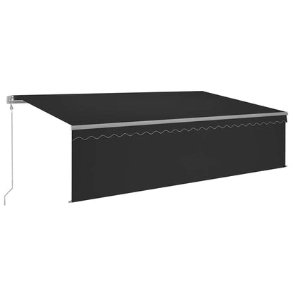 Tenda Sole Retrattile Automatica Parasole 5x3 m Antracite | homemem39