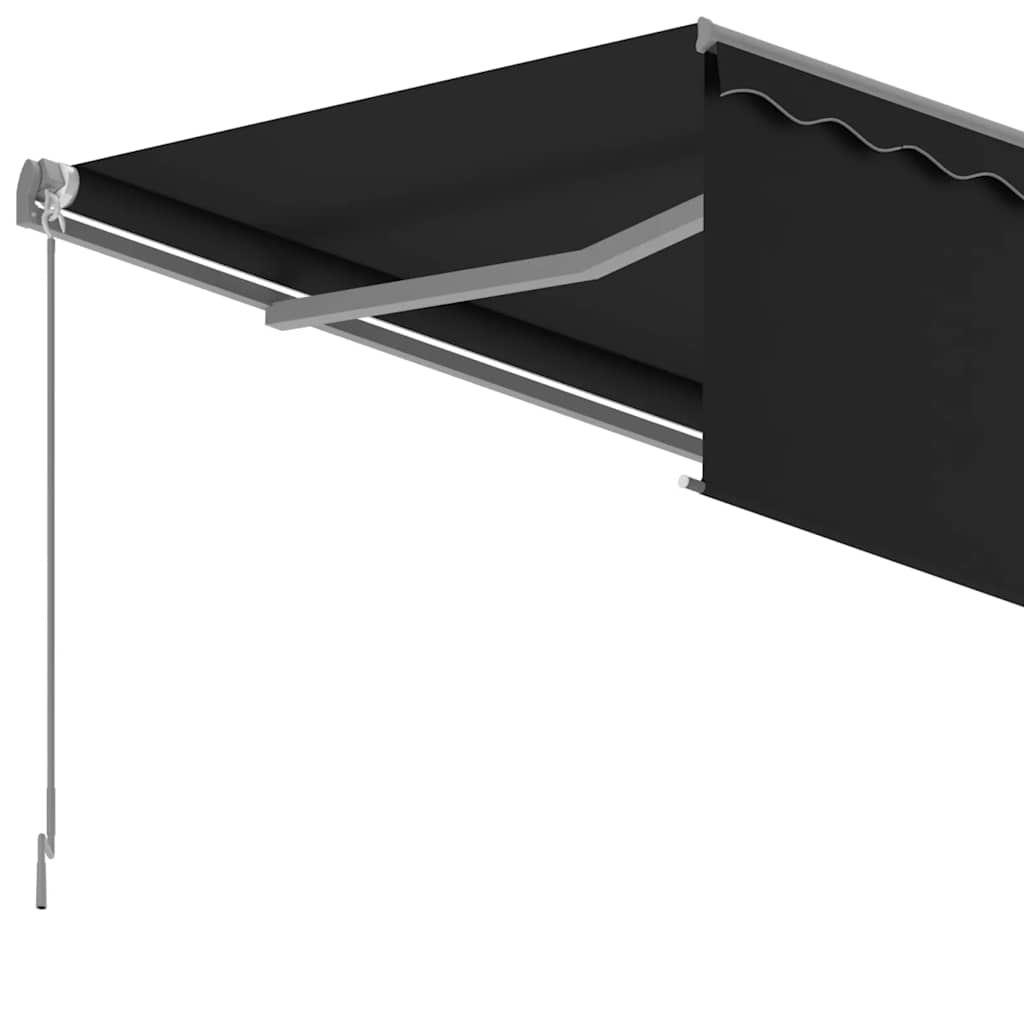 Tenda da Sole Retrattile Manuale con Parasole 6x3 m Antracite | homemem39