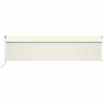 Tenda da Sole Retrattile Automatica con Parasole 6x3 m Crema | homemem39