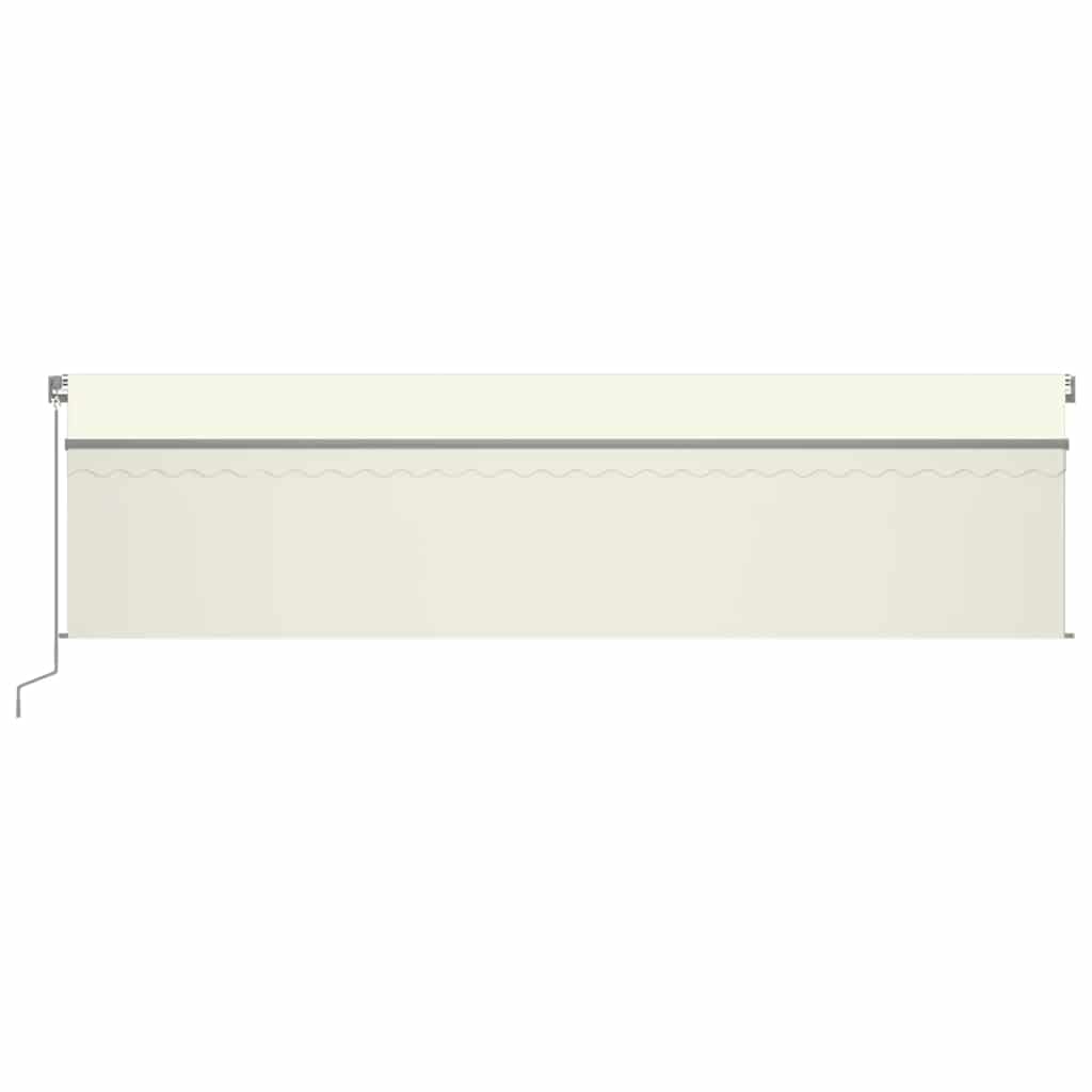 Tenda Automatica con Parasole LED e Sensore Vento 6x3 m Crema | homemem39