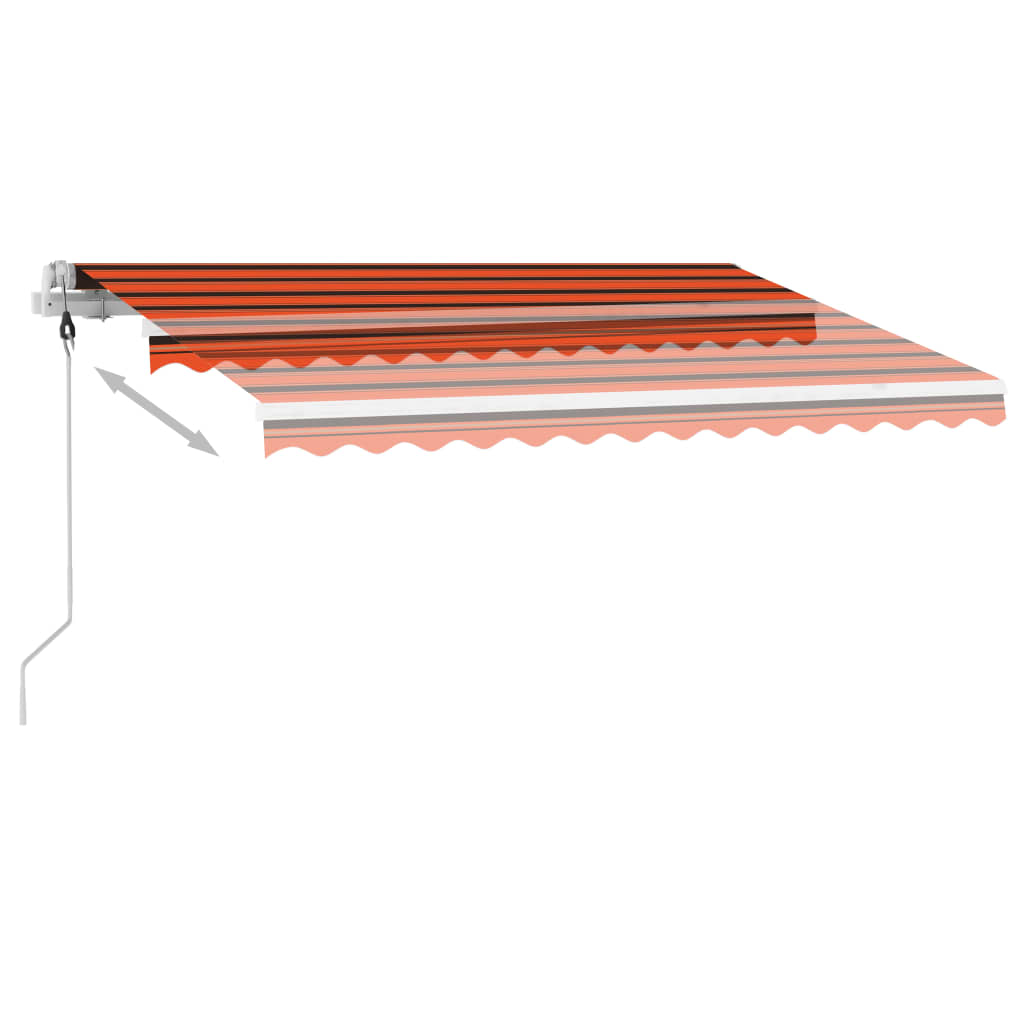 Tenda da Sole Automatica Autoportante 300x250cm Arancio Marrone - homemem39