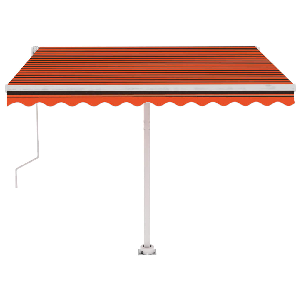 Tenda da Sole Automatica Autoportante 300x250cm Arancio Marrone