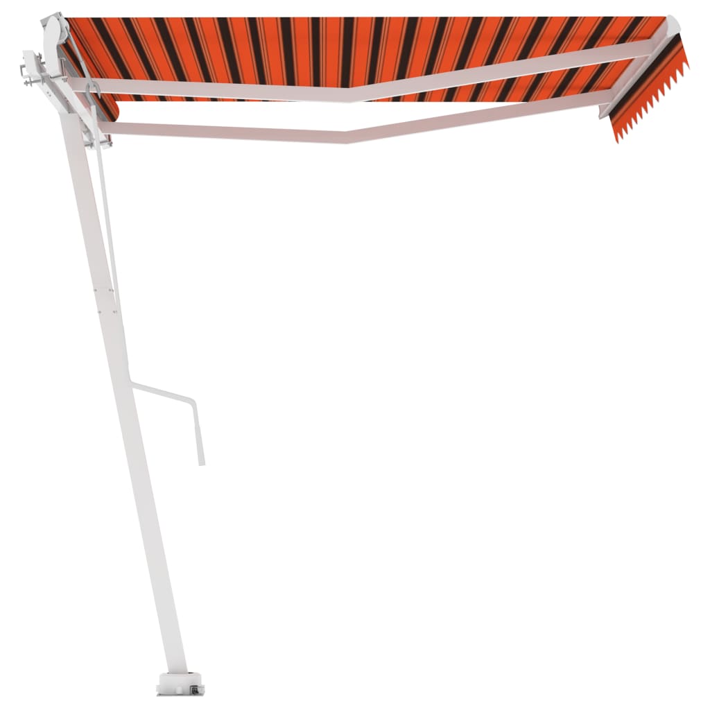 Tenda da Sole Automatica Autoportante 300x250cm Arancio Marrone - homemem39