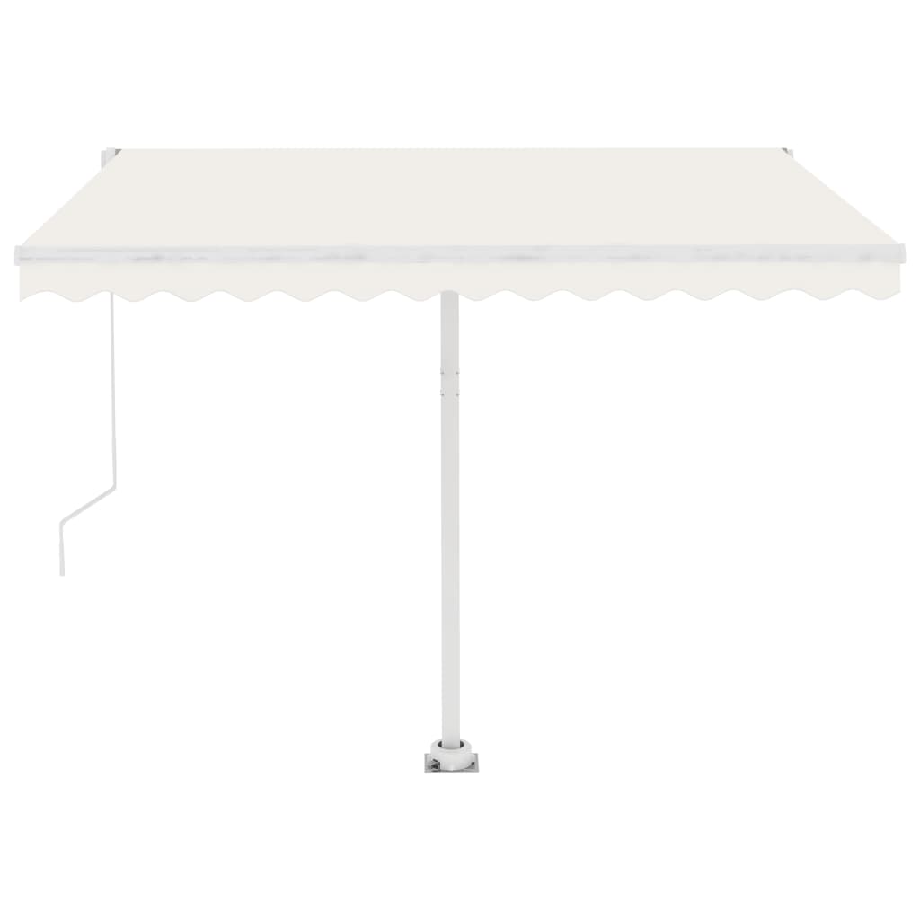 Tenda Automatica con Sensore Vento e LED 350x250 cm Crema