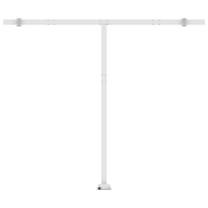 Tenda da Sole Retrattile Manuale con LED 400x300 cm Crema - homemem39