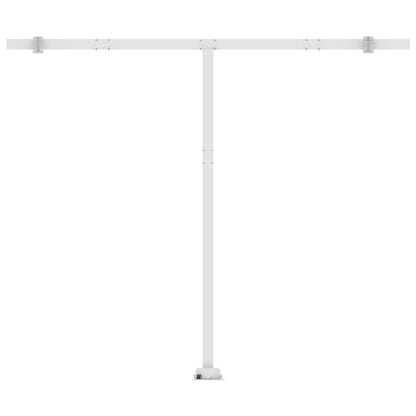 Tenda da Sole Retrattile Manuale LED 400x300 cm Arancio Marrone