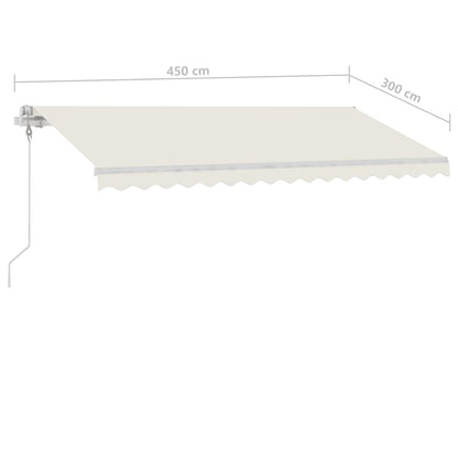 Tenda da Sole Automatica Autoportante 450x300 cm Crema