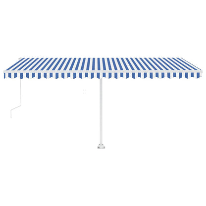 Tenda Retrattile Automatica 500x300 cm Arancione Marrone - homemem39