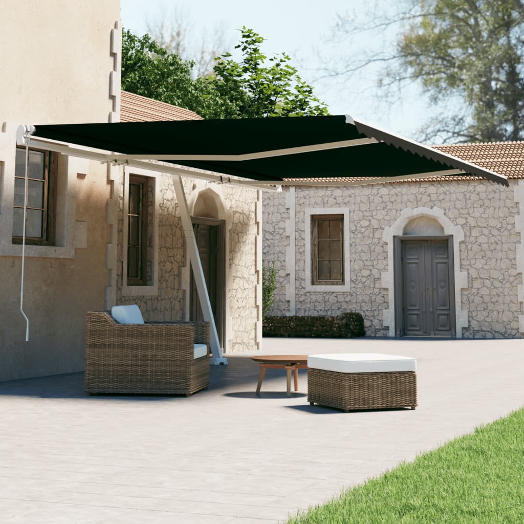 Tenda Sole Retrattile Automatica 500x300 cm Antracite - homemem39