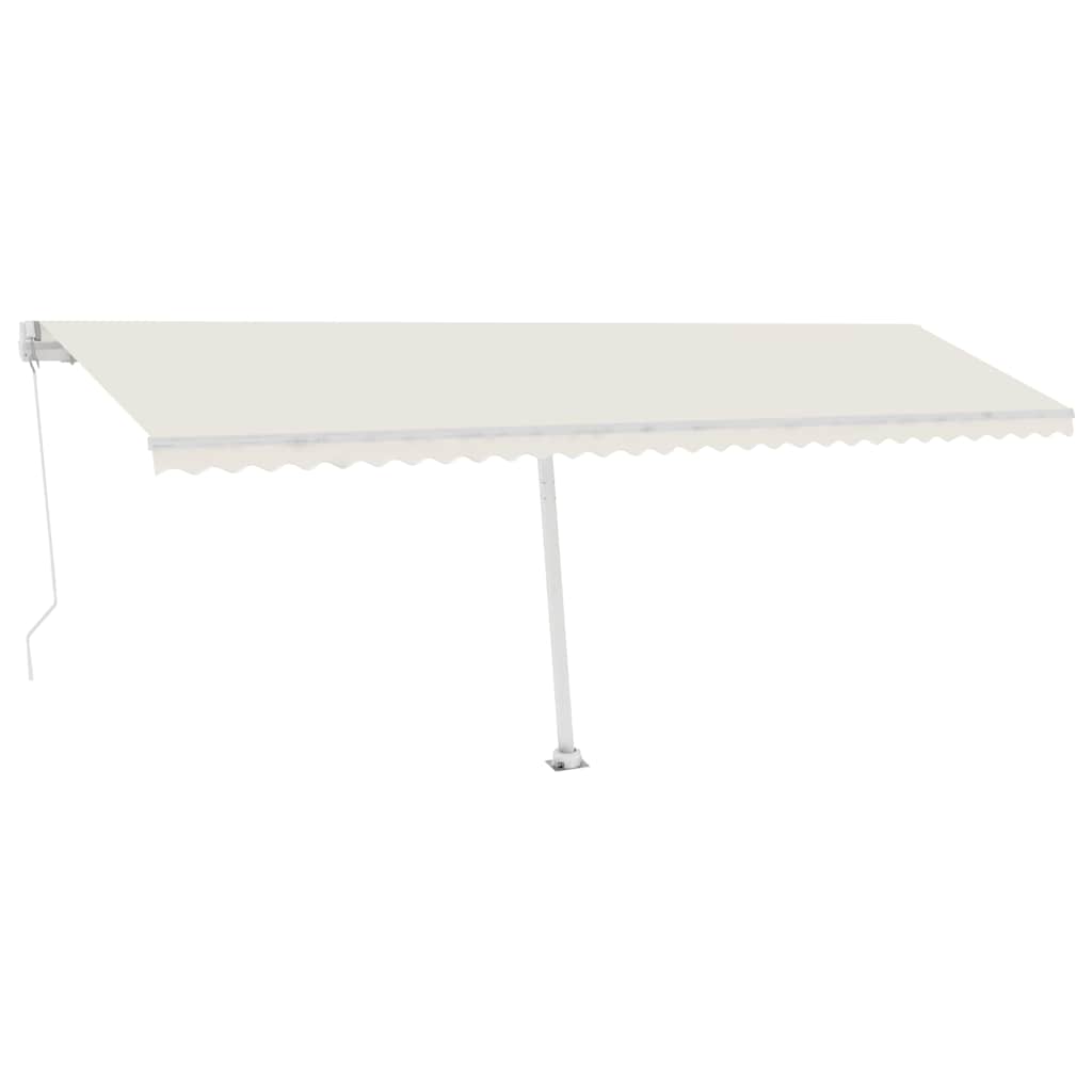 Tenda da Sole Autoportante Manuale 600x300 cm Crema - homemem39