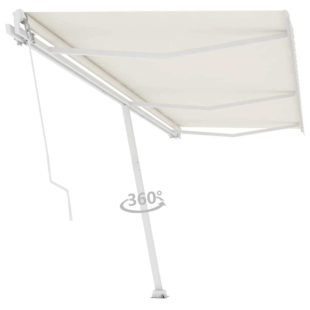 Tenda da Sole Autoportante Manuale 600x300 cm Crema - homemem39
