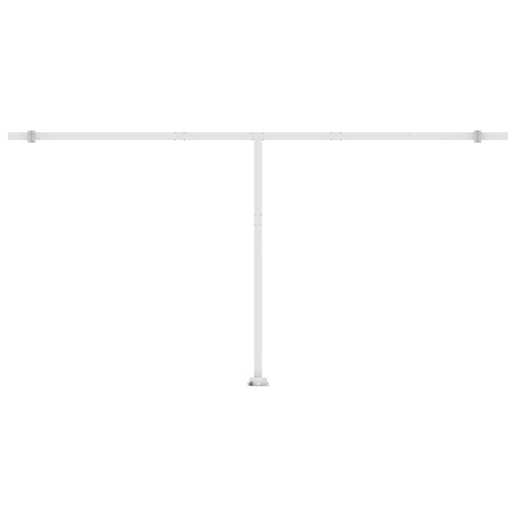 Tenda da Sole Retrattile Manuale con LED 600x300 cm Antracite