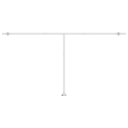 Tenda da Sole Retrattile Manuale LED 600x300 cm Arancio Marrone - homemem39