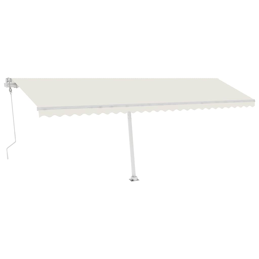 Tenda Automatica con Sensore Vento e LED 600x300 cm Crema - homemem39