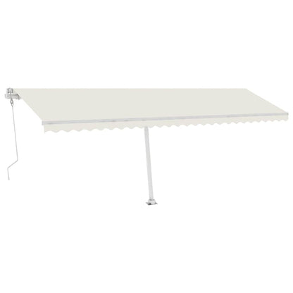 Tenda Automatica con Sensore Vento e LED 600x300 cm Crema - homemem39