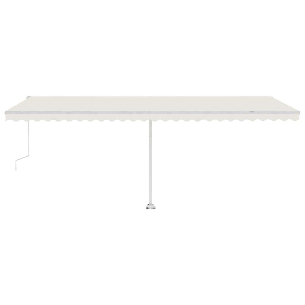 Tenda Automatica con Sensore Vento e LED 600x300 cm Crema - homemem39