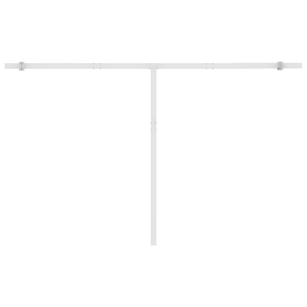 Tenda Retrattile Automatica con Palo 400x350 cm Arancio Marrone - homemem39