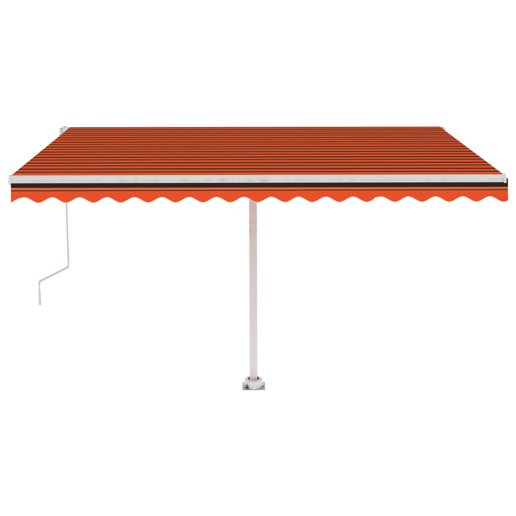 Tenda da Sole Autoportante Automatica 400x350cm Arancio Marrone