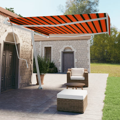 Tenda da Sole Autoportante Automatica 400x350cm Arancio Marrone