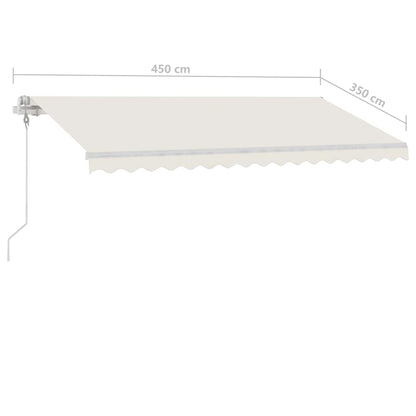 Tenda da Sole Automatica Autoportante 450x350 cm Crema