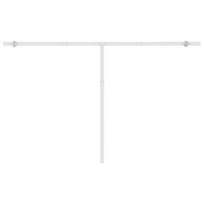 Tenda da Sole Autoportante Automatica 450x350 cm Gialla Bianca - homemem39