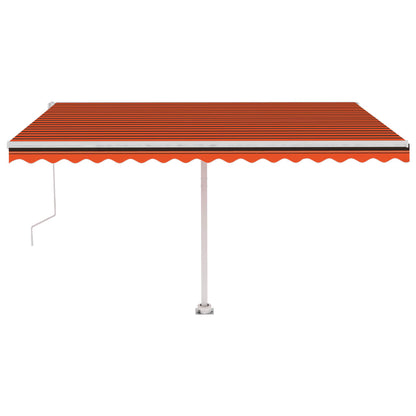 Tenda da Sole Autoportante Automatica 450x350cm Arancio Marrone - homemem39