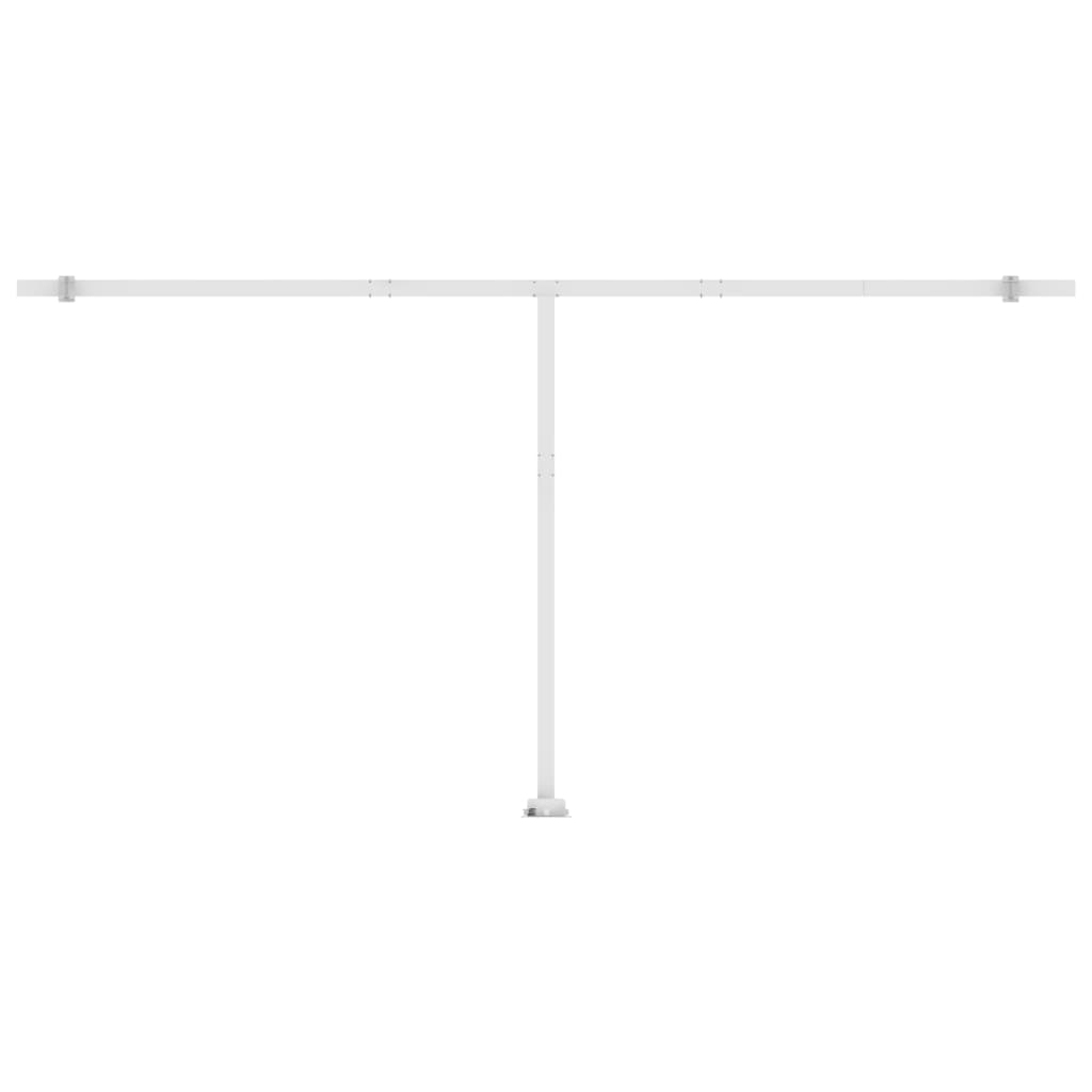 Tenda Automatica con Sensore Vento LED 600x350 cm Gialla Bianca - homemem39