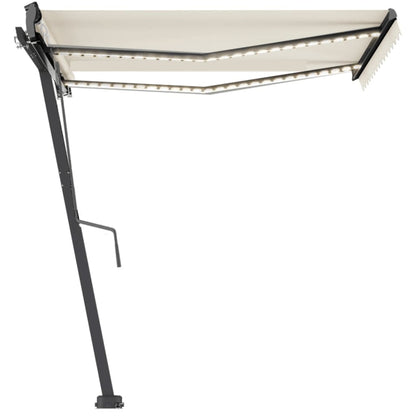 Tenda da Sole Automatica Autoportante 350x250 cm Crema - homemem39