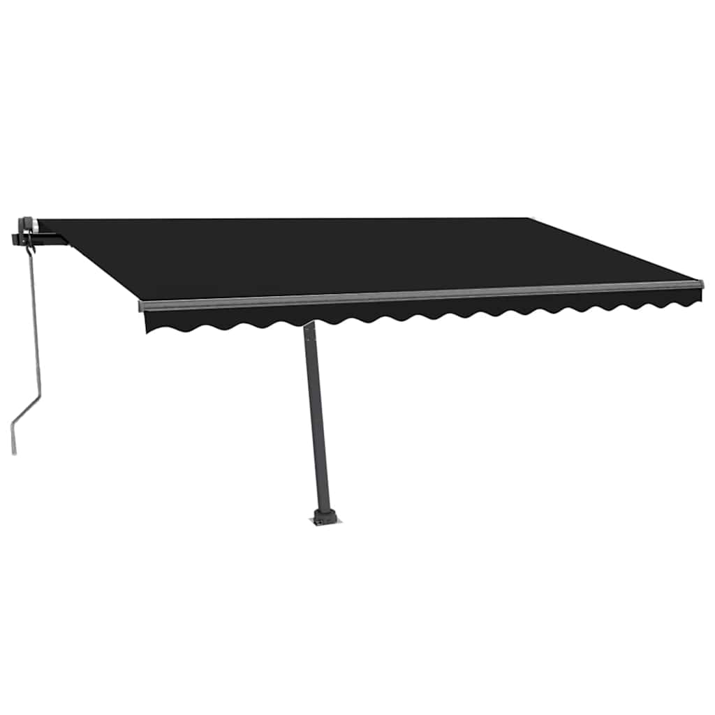 Tenda Automatica con Sensore Vento e LED 450x300 cm Antracite - homemem39