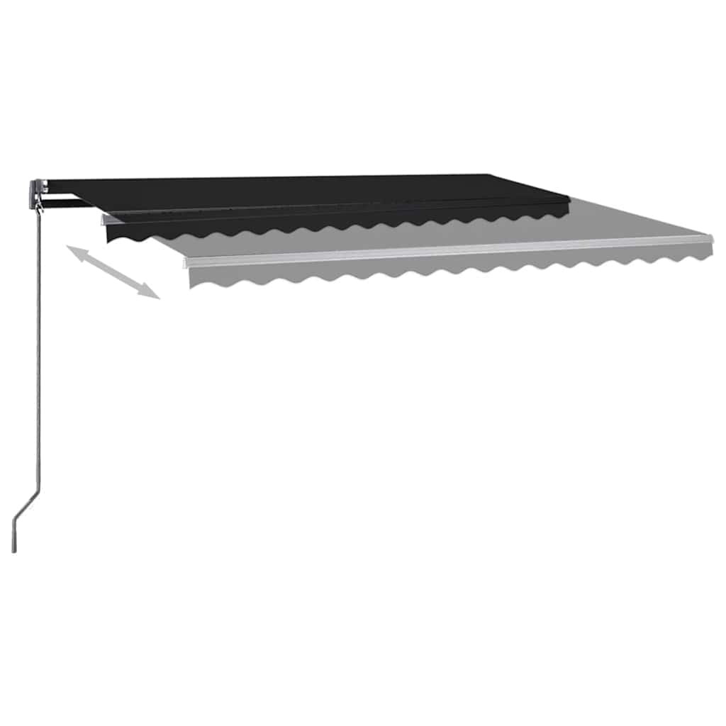 Tenda Automatica con Sensore Vento e LED 450x300 cm Antracite - homemem39