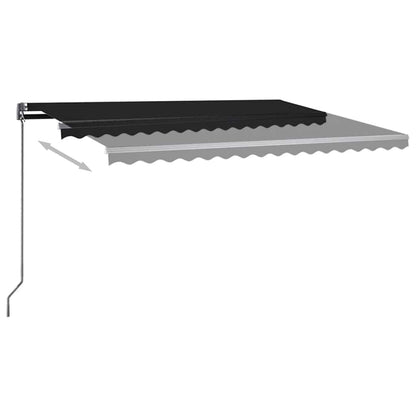 Tenda Automatica con Sensore Vento e LED 450x300 cm Antracite - homemem39