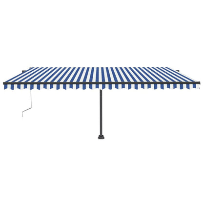 Tenda Retrattile Automatica 500x300 cm Arancione Marrone - homemem39