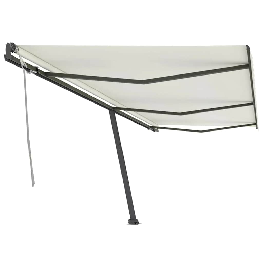 Tenda da Sole Autoportante Manuale Retrattile 600x300 cm Crema - homemem39