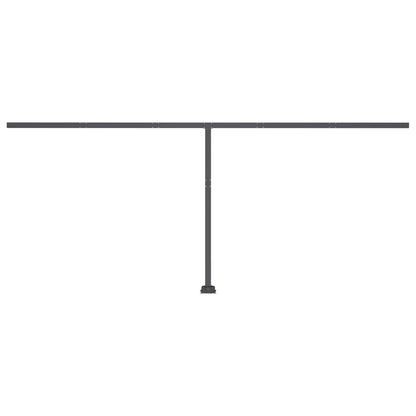 Tenda da Sole Autoportante Manuale 600x300 cm Gialla Bianca - homemem39