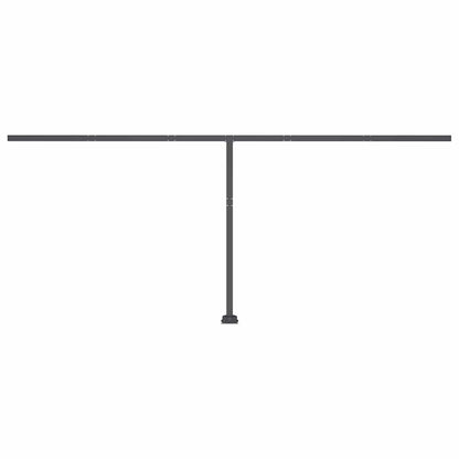 Tenda da Sole Retrattile Manuale con LED 600x300 cm Crema