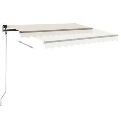 Tenda da Sole Automatica Autoportante 400x350 cm Crema - homemem39